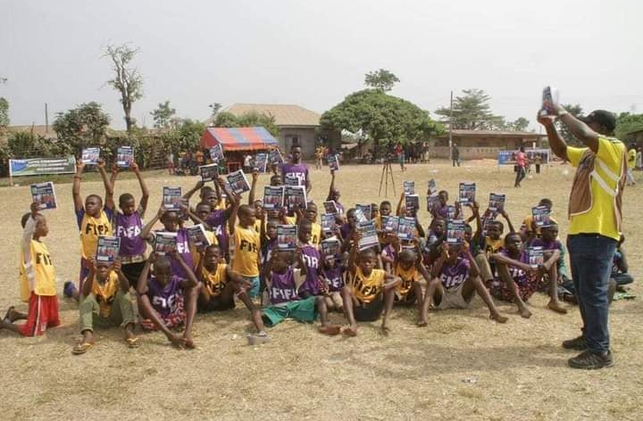 We aim at helping less privileged and the vulnerable children of the rural communities in Nigeria, to go ahead with either football or educational training by providing them with football materials and resources such as money, stationaries and school uniforms. Currently we launched a project known as HOPE OF THE AREA, which is aimed at identifying best football talents from the grassroot communities and students from schools to compete at a zone level and we award the best football player and students at the zone in order to increase competition among learners hence yielding good results. Our organization is appealing to the donor community to help us with funds, office materials such as laptops, files and stationaries.